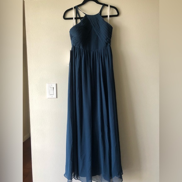 NWT- Azazie Leighton JBD (Size J14)- Color: Neptune - Picture 1 of 13